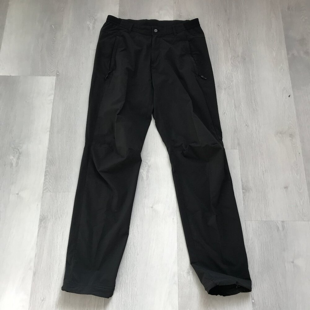 ADIDAS TERREX BLACK PANTS FLAT FRONT STRAIGHT LEG MENS 30